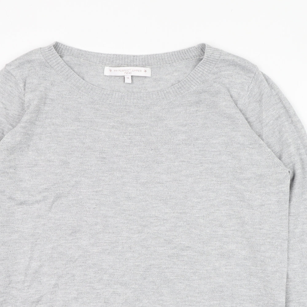Womens UK Size 14 NEXT Grey Pullover Jumper