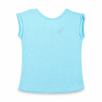 Womens UK Size 8 New Look Blue Basic T-Shirt