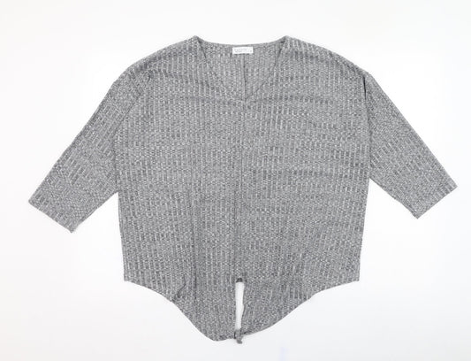 Womens UK Size 14 Papaya Grey Pullover Jumper