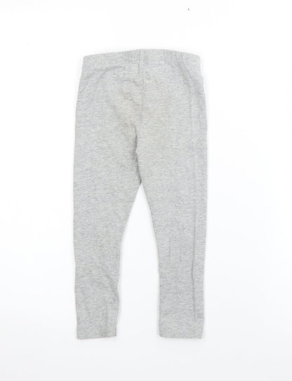 Gap Girls Grey  Cotton Pedal Pusher Trousers Size 3 Years  Regular