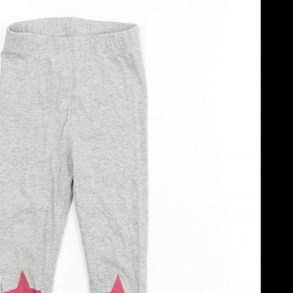 Gap Girls Grey  Cotton Pedal Pusher Trousers Size 3 Years  Regular