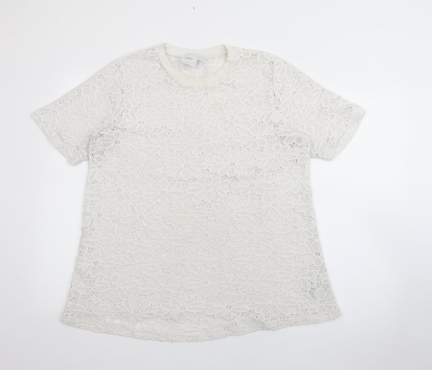 Womens UK Size 12 ASOS White Pullover Jumper