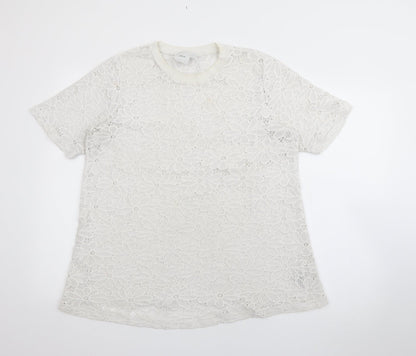 Womens UK Size 12 ASOS White Pullover Jumper