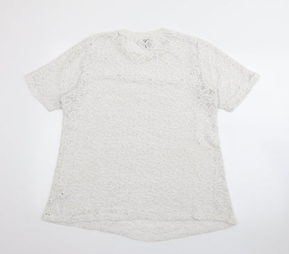 Womens UK Size 12 ASOS White Pullover Jumper