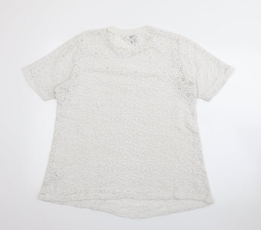 Womens UK Size 12 ASOS White Pullover Jumper