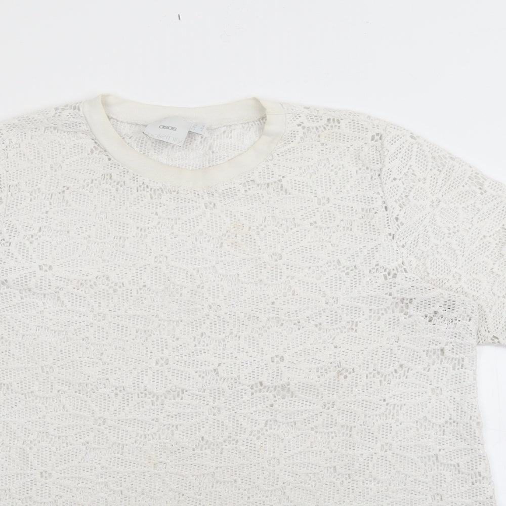 Womens UK Size 12 ASOS White Pullover Jumper