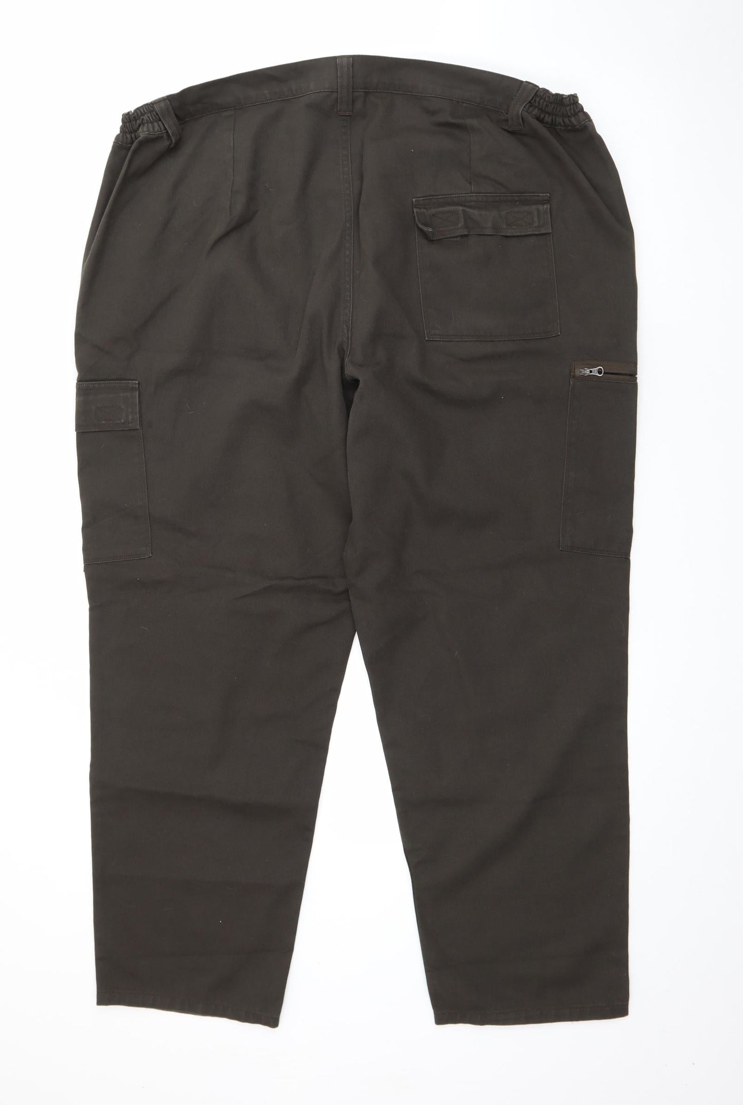 Womens UK Size 4XL DECATHLON Regular Fit Cargo Green Trousers