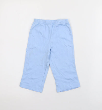 Carters Baby Blue  Cotton Jogger Trousers Size 12 Months