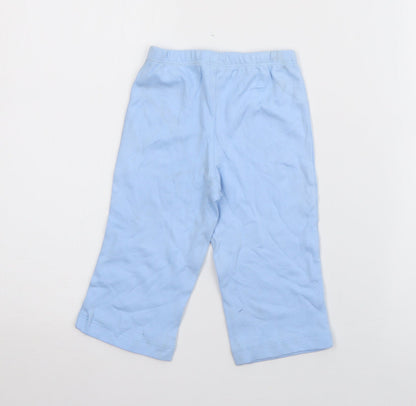 Carters Baby Blue  Cotton Jogger Trousers Size 12 Months