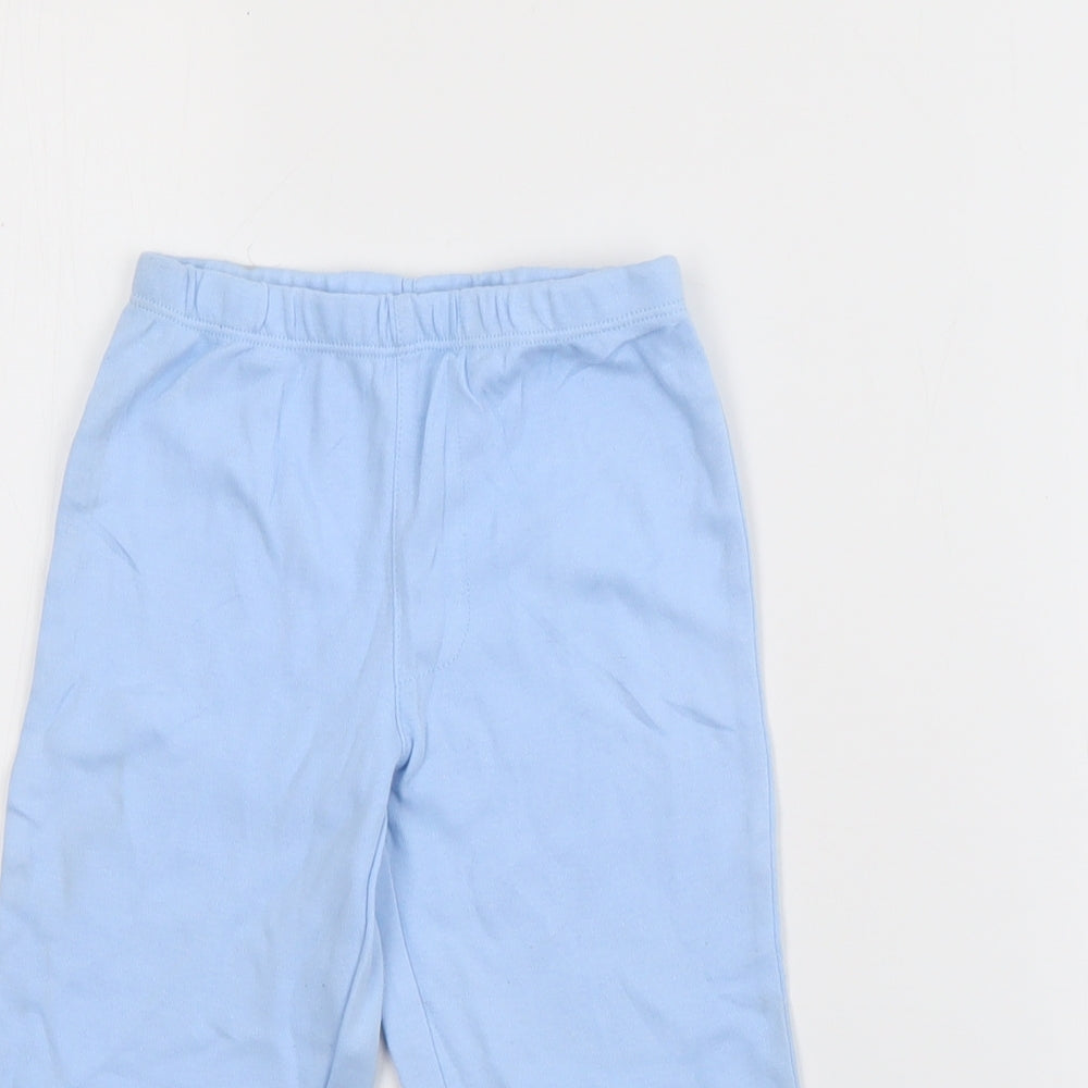 Carters Baby Blue  Cotton Jogger Trousers Size 12 Months