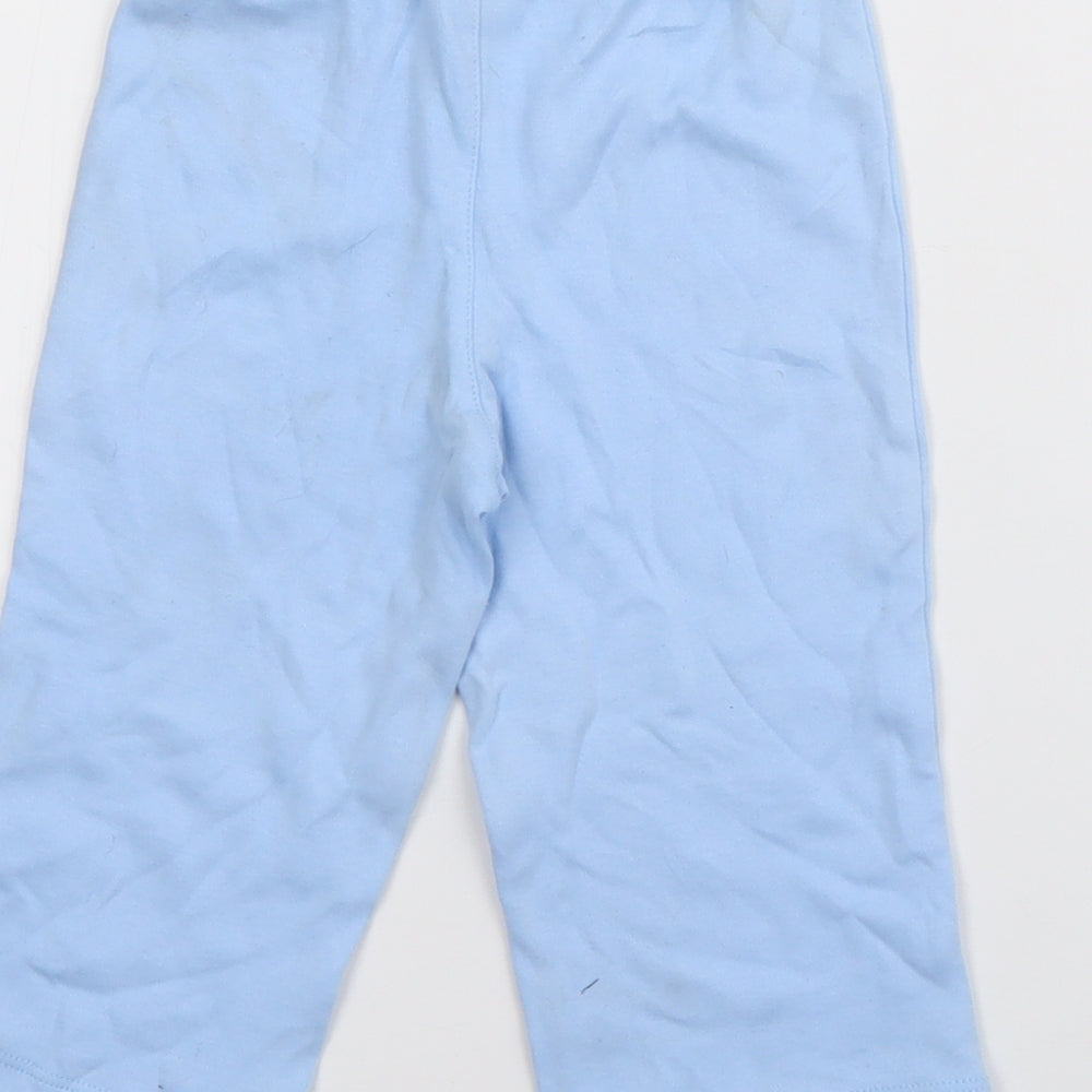Carters Baby Blue  Cotton Jogger Trousers Size 12 Months