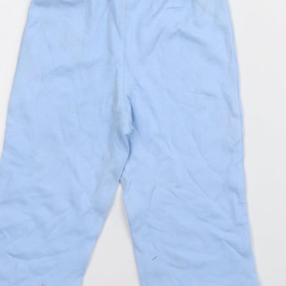 Carters Baby Blue  Cotton Jogger Trousers Size 12 Months