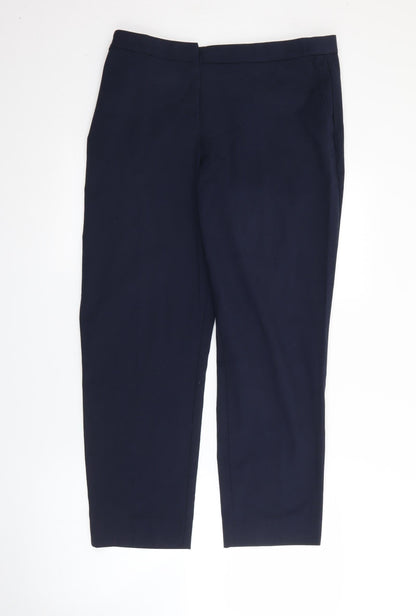 Dunnes Stores Womens Blue  Polyester Trousers  Size 14 L27 in Regular