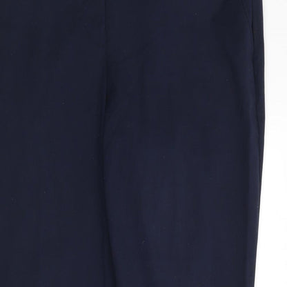Dunnes Stores Womens Blue  Polyester Trousers  Size 14 L27 in Regular