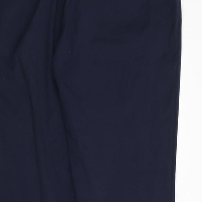 Dunnes Stores Womens Blue  Polyester Trousers  Size 14 L27 in Regular