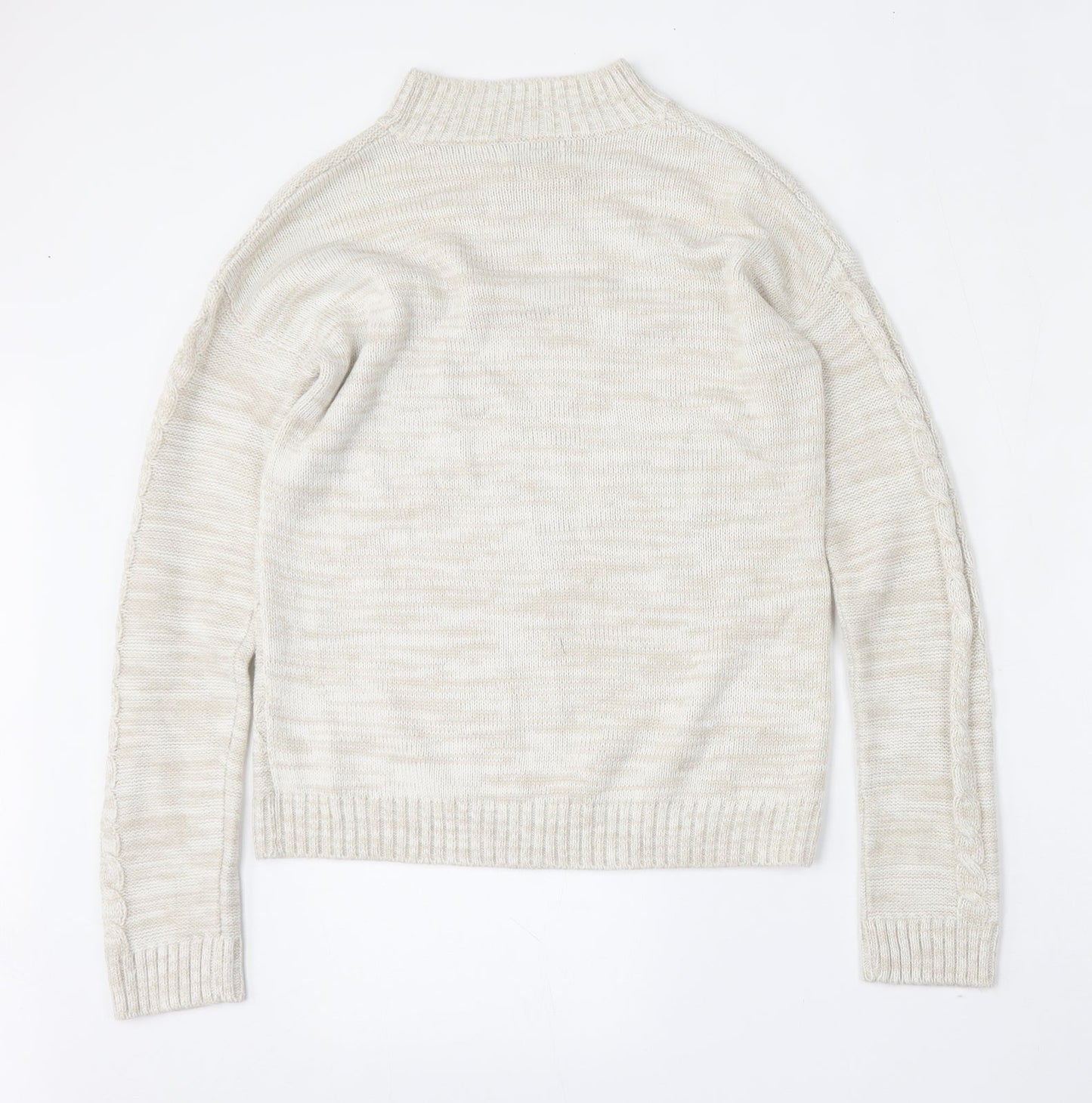 Womens UK Size S Matalan Beige Pullover Jumper