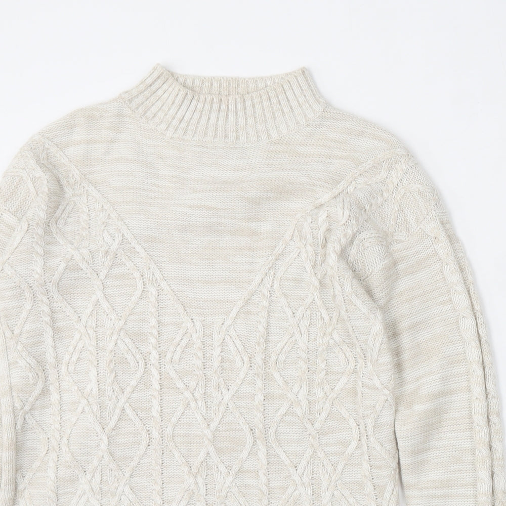 Womens UK Size S Matalan Beige Pullover Jumper