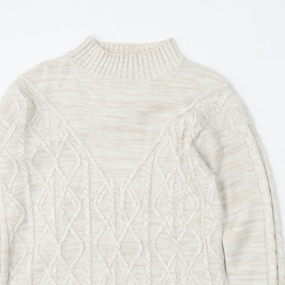 Womens UK Size S Matalan Beige Pullover Jumper