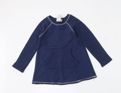 Savannah Girls Blue  Cotton Pullover Sweatshirt Size 4 Years