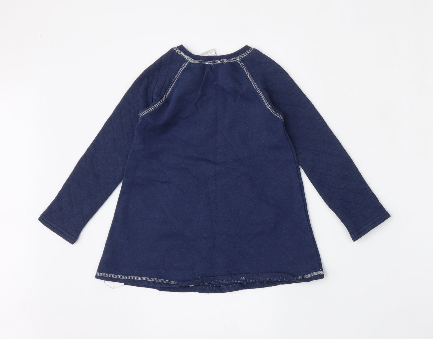 Savannah Girls Blue  Cotton Pullover Sweatshirt Size 4 Years