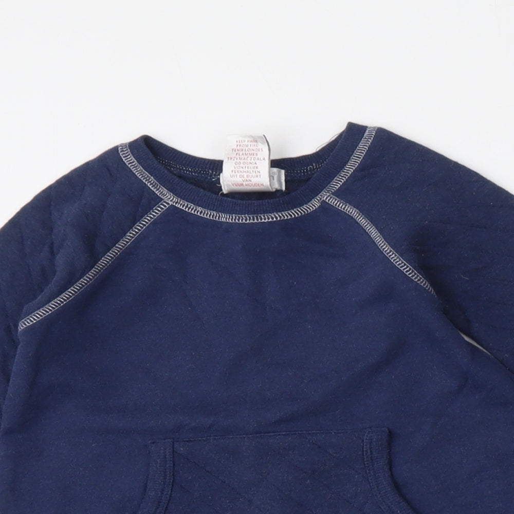 Savannah Girls Blue  Cotton Pullover Sweatshirt Size 4 Years