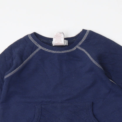 Savannah Girls Blue  Cotton Pullover Sweatshirt Size 4 Years