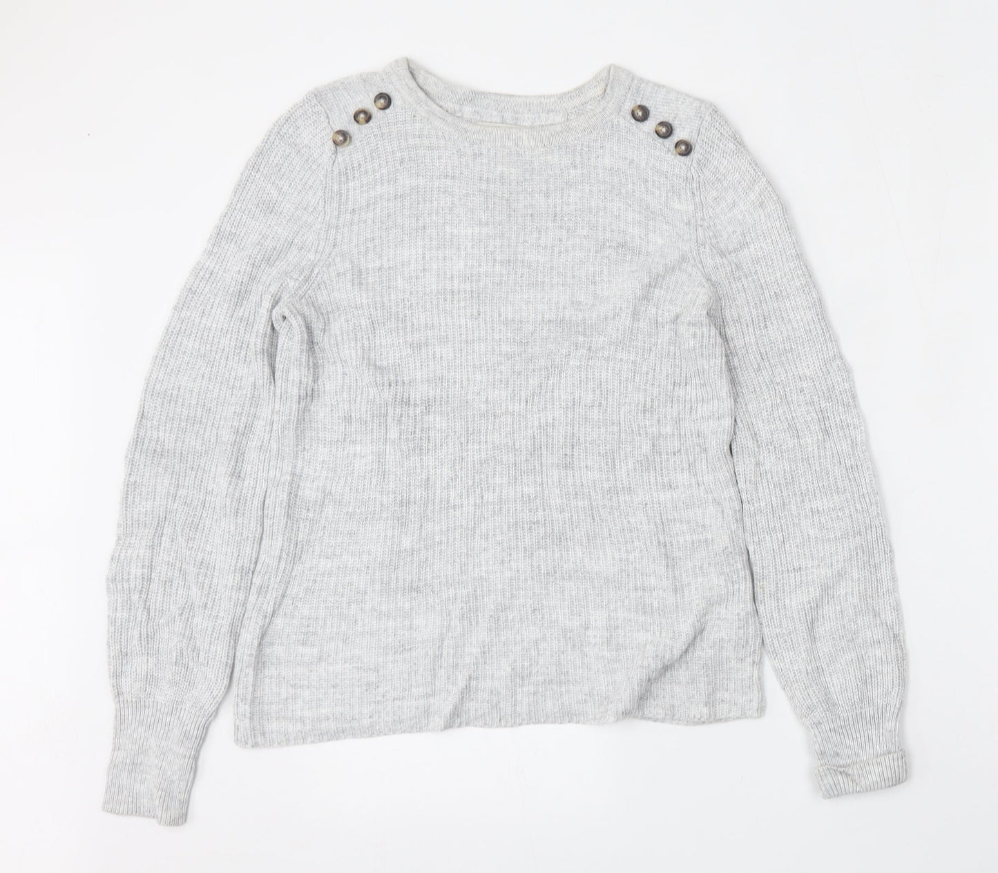 Womens UK Size 10 NEXT Grey Pullover Jumper