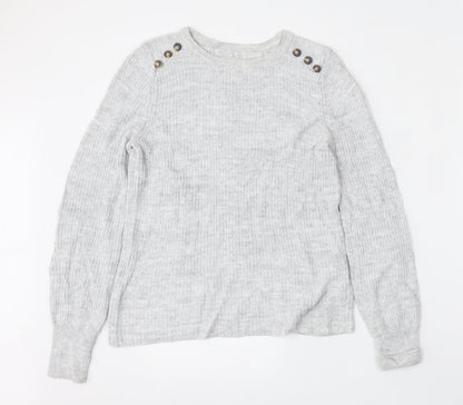 Womens UK Size 10 NEXT Grey Pullover Jumper