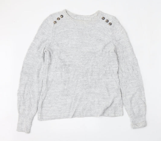 Womens UK Size 10 NEXT Grey Pullover Jumper
