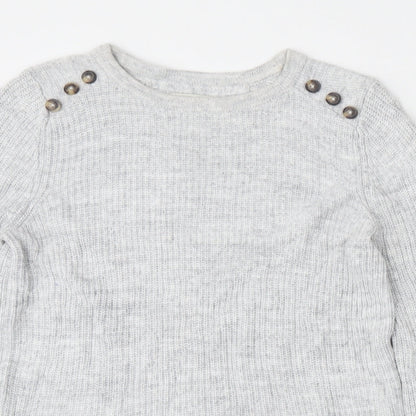 Womens UK Size 10 NEXT Grey Pullover Jumper