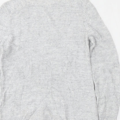 Womens UK Size 10 NEXT Grey Pullover Jumper