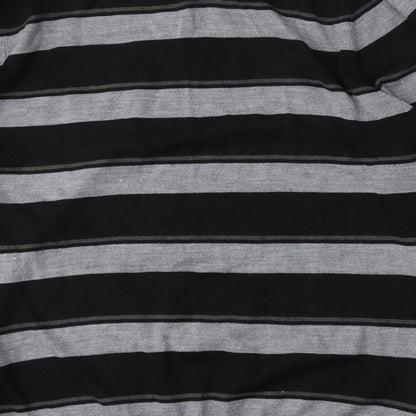 Burton Mens Multicoloured V-Neck Striped Acrylic Pullover Jumper Size XL