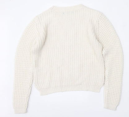 Womens UK Size 10 Select Beige Pullover Jumper