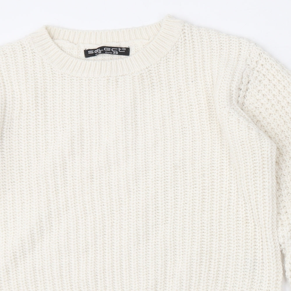 Womens UK Size 10 Select Beige Pullover Jumper