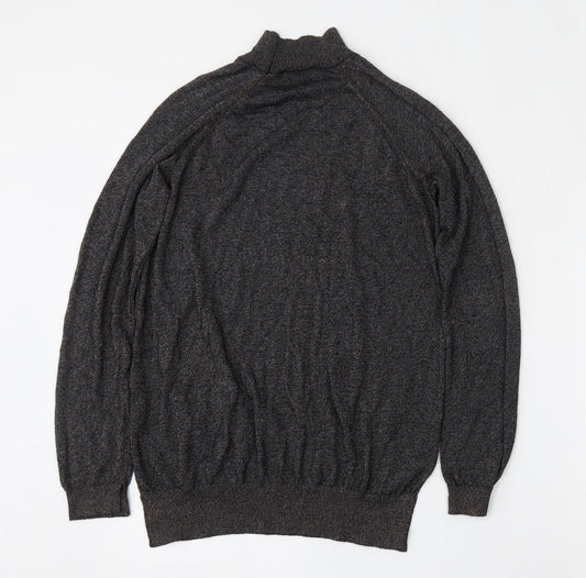 F&F Womens Black Round Neck  Viscose Pullover Jumper Size 10