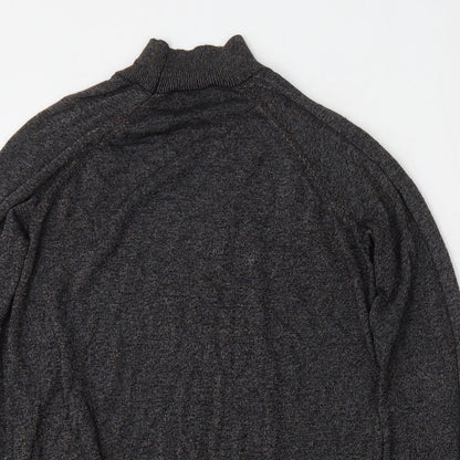 F&F Womens Black Round Neck  Viscose Pullover Jumper Size 10