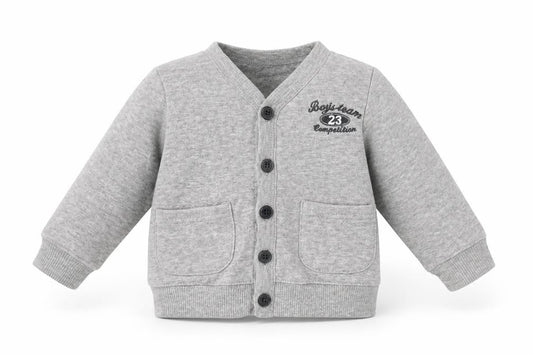 Early Days Baby Grey  Cotton Cardigan Jumper Size 6-9 Months  Button