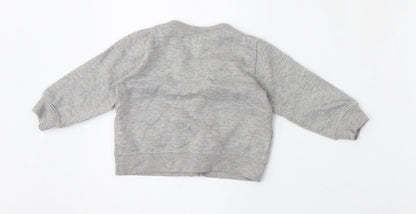 Early Days Baby Grey  Cotton Cardigan Jumper Size 6-9 Months  Button