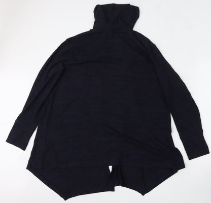 George Womens Blue V-Neck  Polyester Cardigan Jumper Size 12