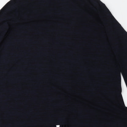 George Womens Blue V-Neck  Polyester Cardigan Jumper Size 12