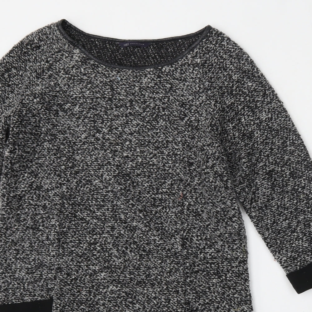 Womens UK Size 12 Marks and Spencer Grey Pullover Jumper