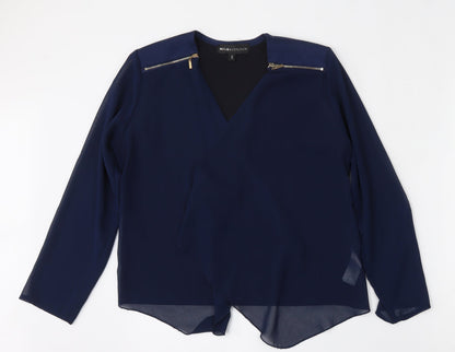 Womens UK Size S Mela London Blue Cardigan Jumper