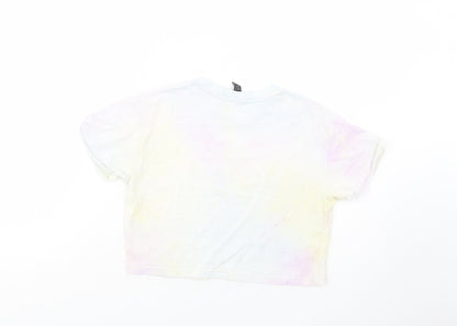 New Look Girls Multicoloured  Cotton Pullover T-Shirt Size 9 Years Crew Neck Pullover - Sorry Not Sorry