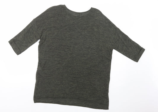 Womens UK Size S New Look Green Pullover Jumper