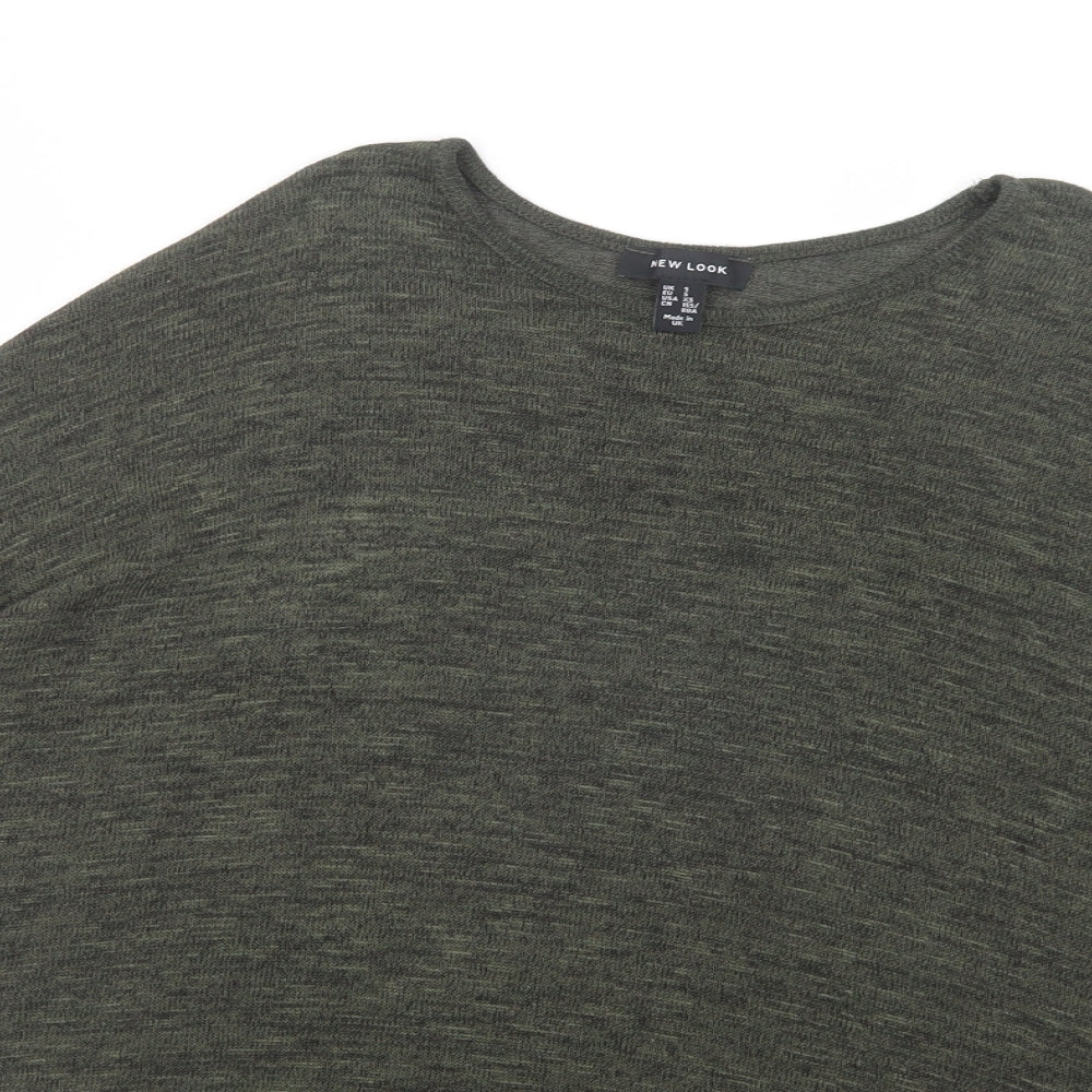Womens UK Size S New Look Green Pullover Jumper
