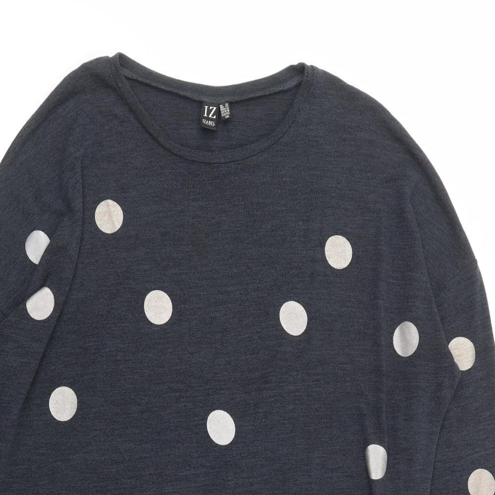 Womens UK Size 16 Izabel London Blue Pullover Jumper