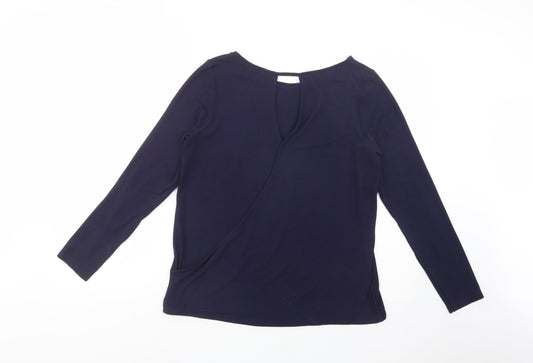 Womens UK Size 14 NEXT Blue Basic Blouse