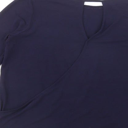 Womens UK Size 14 NEXT Blue Basic Blouse