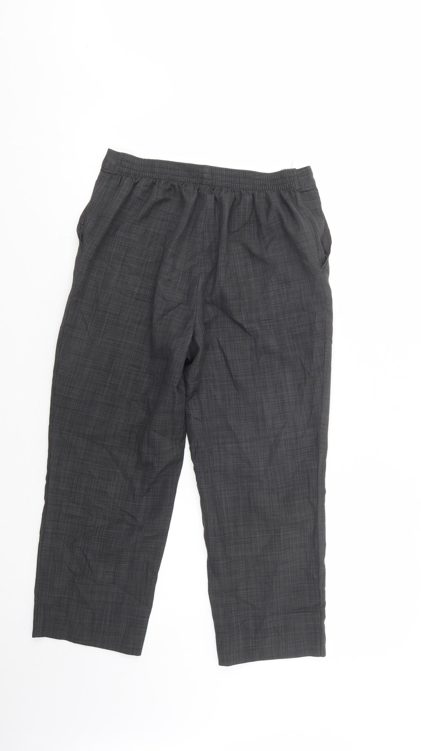 Womens UK Size 10 Marks and Spencer Regular Fit Dress Pants Grey Trousers
