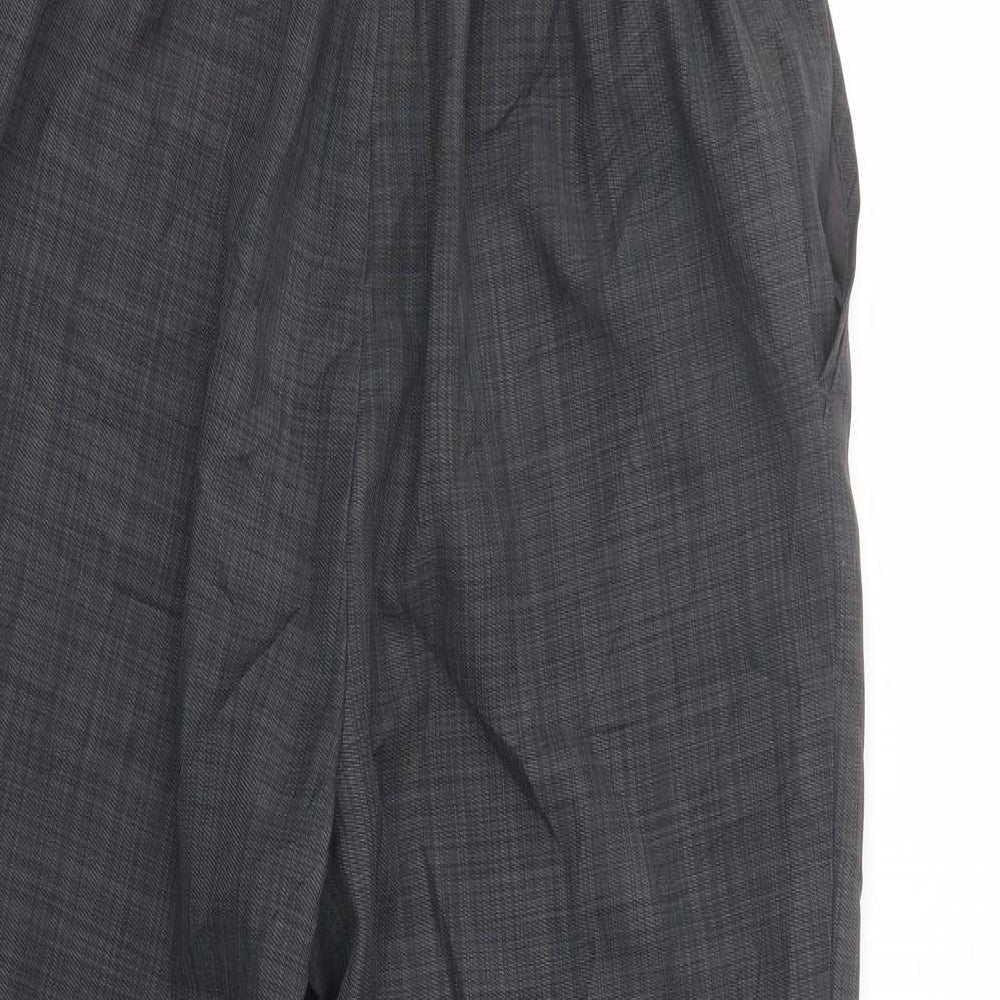 Womens UK Size 10 Marks and Spencer Regular Fit Dress Pants Grey Trousers